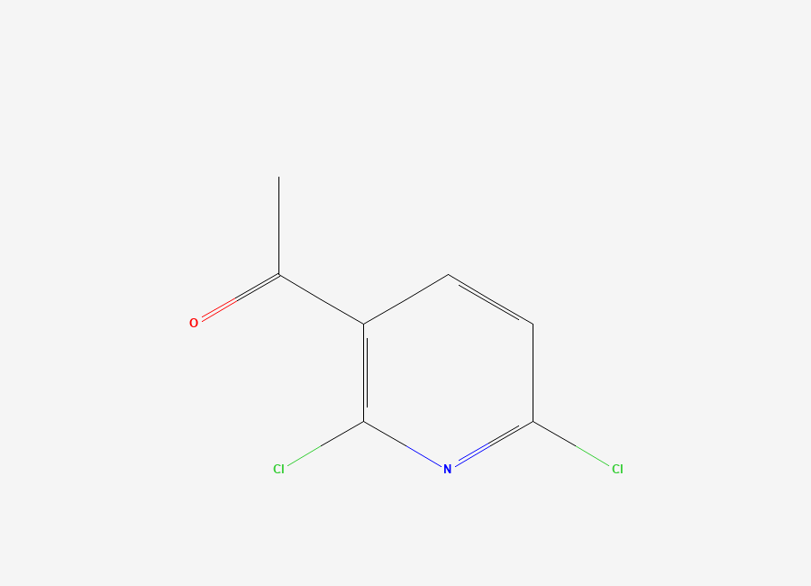 Two-dimensional chemical structure of 1-(2,6-Dichloropyridin-3-yl)ethan-1-one