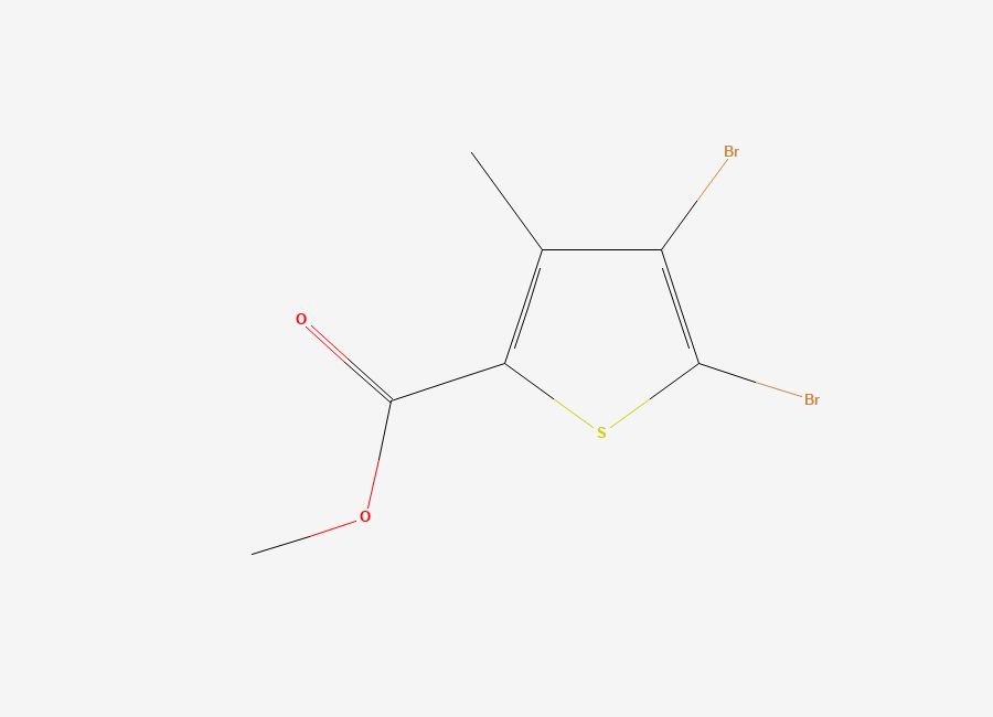 Two-dimensional chemical structure of Methyl 4,5-dibromo-3-methylthiophene-2-carboxylate