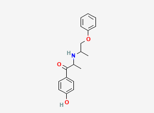 Two-dimensional chemical structure of Isoxsuprine EP Impurity B (Free Base), CAS 60640-80-4