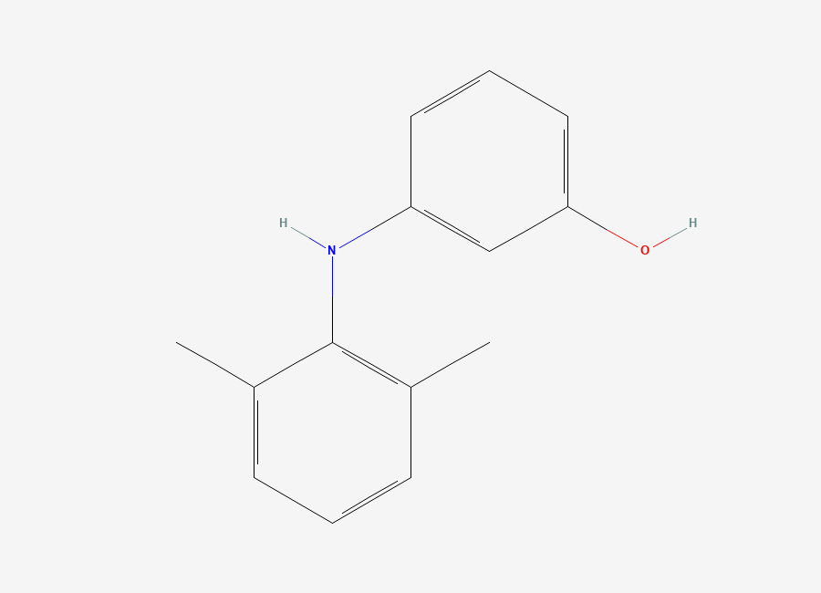 Two-dimensional chemical structure of 3-(2,6-Dimethylanilino)phenol