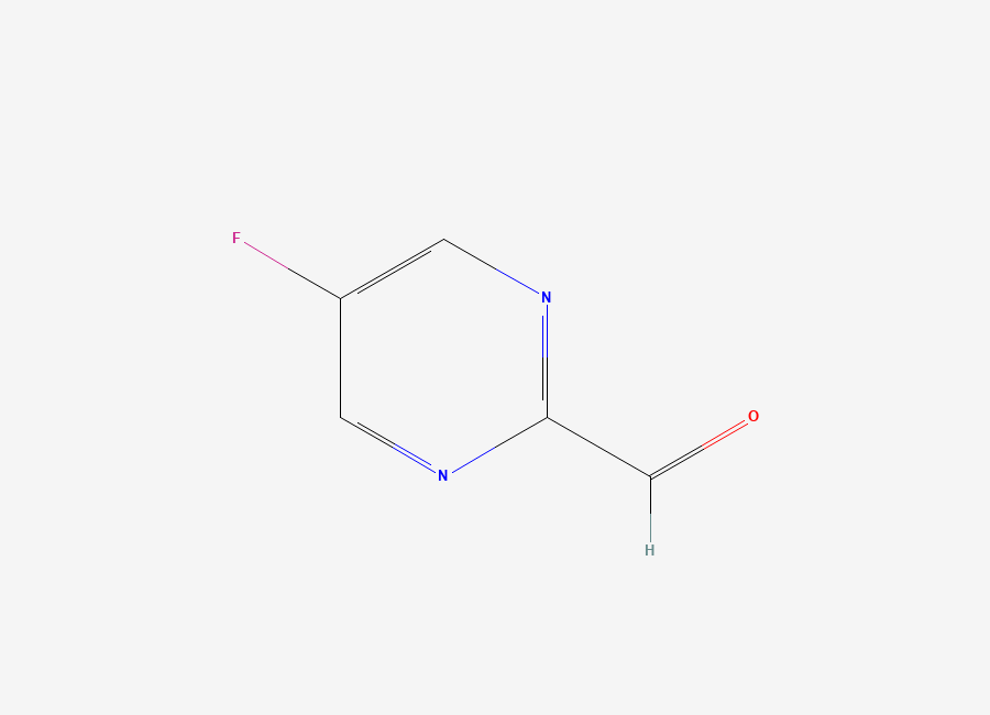 Two-dimensional chemical structure of 5-Fluoropyrimidine-2-carbaldehyde