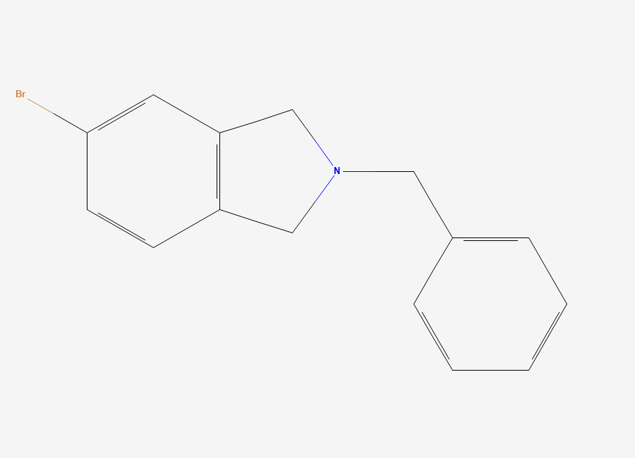 Two-dimensional chemical structure of 2-Benzyl-5-bromoisoindoline