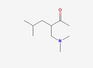 Two-dimensional chemical structure of 3-((Dimethylamino)methyl)-5-methyl-2-hexanone