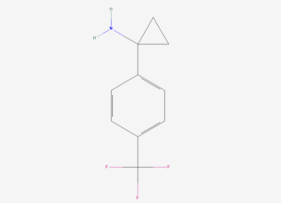 Two-dimensional chemical structure of 1-(4-(Trifluoromethyl)phenyl)cyclopropanamine