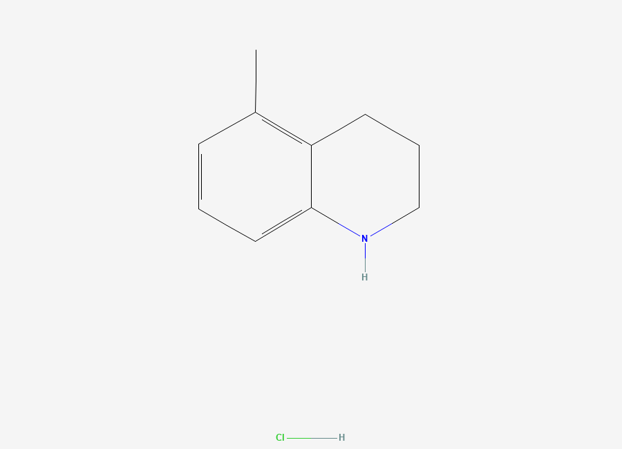 Two-dimensional chemical structure of 5-Methyl-1,2,3,4-tetrahydroquinoline hydrochloride
