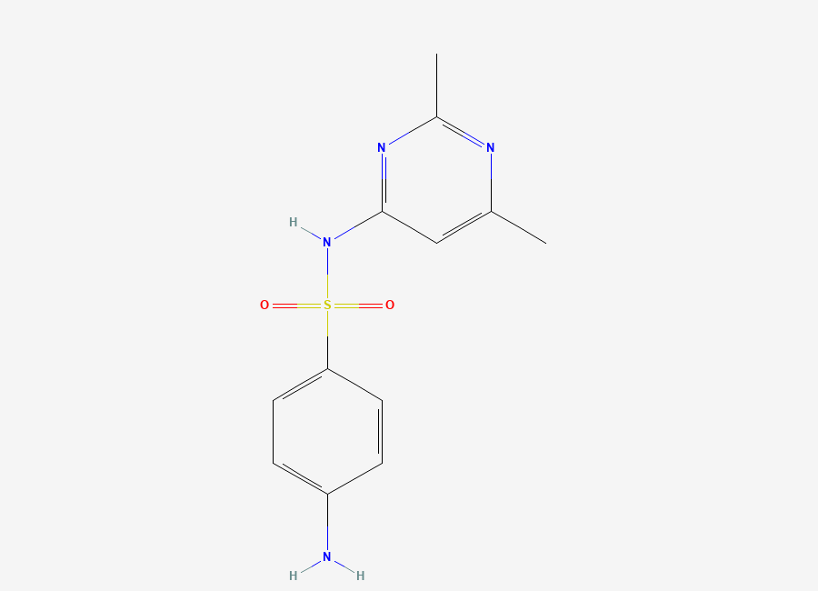 Two-dimensional chemical structure of Sulfisomidine