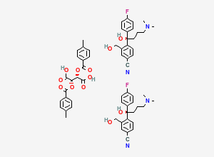 Two-dimensional chemical structure of Escitalopram Related Compound A, CAS 128173-53-5