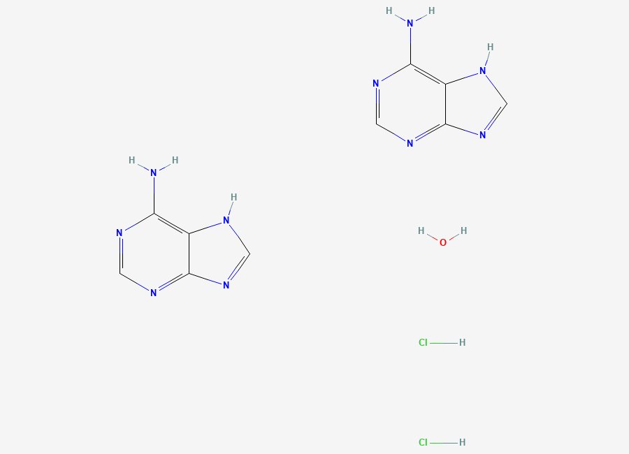 Two-dimensional chemical structure of Adenine hydrochloride hemihydrate