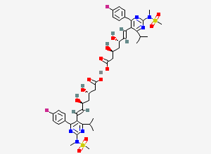 Two-dimensional chemical structure of (3S,5S)-Rosuvastatin Calcium Salt