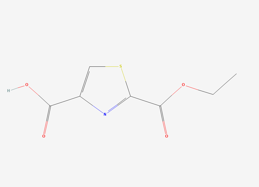 Two-dimensional chemical structure of 2-(Ethoxycarbonyl)-1,3-thiazole-4-carboxylic acid