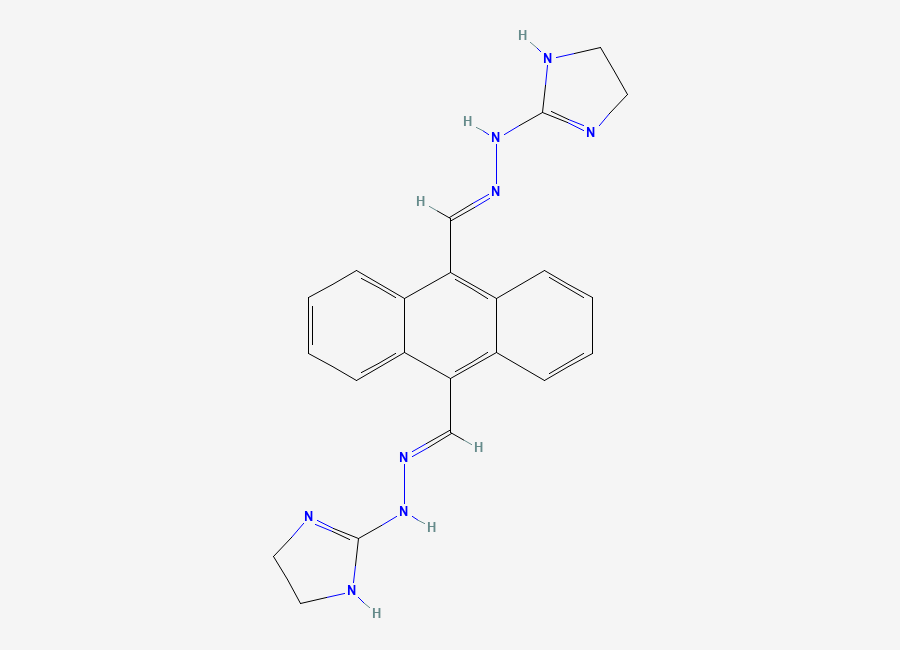 Two-dimensional chemical structure of Bisantrene