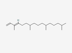 Two-dimensional chemical structure of Phytadiene 1