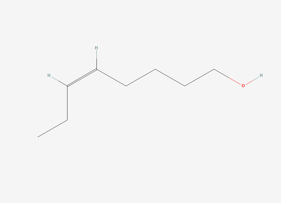 Two-dimensional chemical structure of 5-Octen-1-ol, (5Z)-
