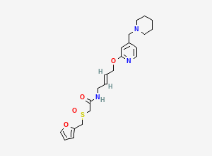 Two-dimensional chemical structure of trans-Lafutidine, CAS 206449-94-7
