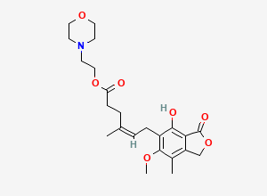 Two-dimensional chemical structure of Mycophenolate Mofetil EP Impurity C/ Z-Mycophenolate Mofetil, CAS 2286278-51-9