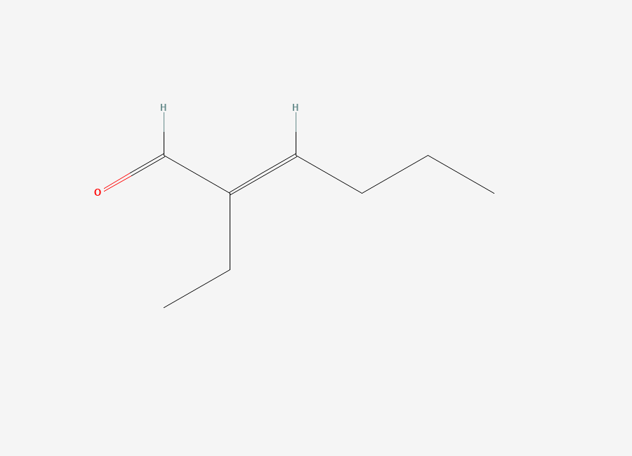 Two-dimensional chemical structure of 2-Ethyl-3-propylacrolein
