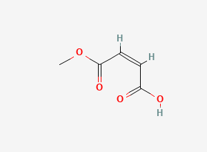 Two-dimensional chemical structure of Maleic Acid Monomethyl Ester, CAS 3052-50-4