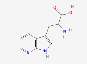 Two-dimensional chemical structure of 7-Azatryptophan