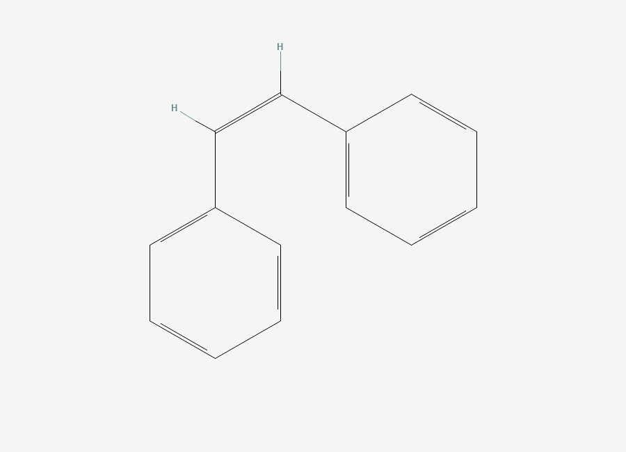 Two-dimensional chemical structure of cis-Stilbene