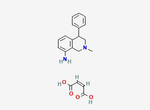 Two-dimensional chemical structure of Nomifensine Maleate
