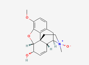 Two-dimensional chemical structure of (3S,4R,4aR,7S,7aR,12bS)-9-methoxy-3-methyl-3-oxido-2,4,4a,7,7a,13-hexahydro-1H-4,12-methanobenzofuro[3,2-e]isoquinolin-3-ium-7-ol