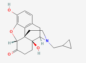 Two-dimensional chemical structure of Naltrexone, CAS 16590-41-3