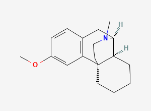 Two-dimensional chemical structure of Dextromethorphan, CAS 125-71-3