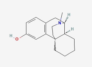 Two-dimensional chemical structure of Dextromethorphan EP Impurity B, CAS 125-73-5