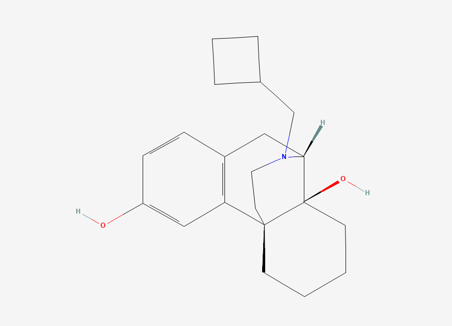 Two-dimensional chemical structure of Butorphanol, CAS 42408-82-2