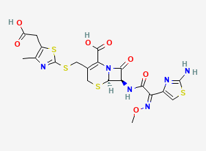 Two-dimensional chemical structure of Cefodizime