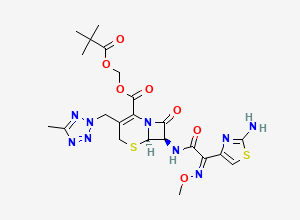Two-dimensional chemical structure of Cefteram Pivoxil, CAS 82547-81-7