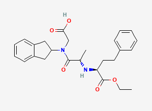 Two-dimensional chemical structure of Delapril, CAS 83435-66-9