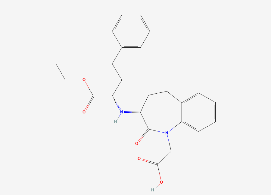 Two-dimensional chemical structure of Benazepril
