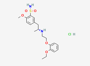 Two-dimensional chemical structure of Tamsulosin hydrochloride CRS (Y0000650), CAS 106463-17-6