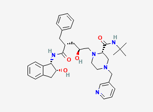Two-dimensional chemical structure of Indinavir, CAS 150378-17-9