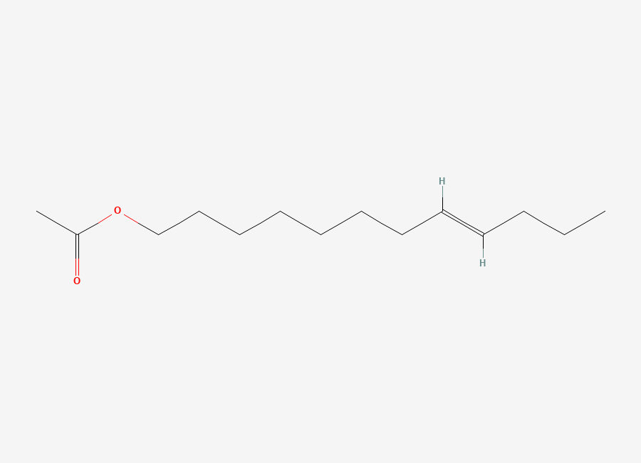 Two-dimensional chemical structure of 8-Dodecenyl acetate, (8E)-