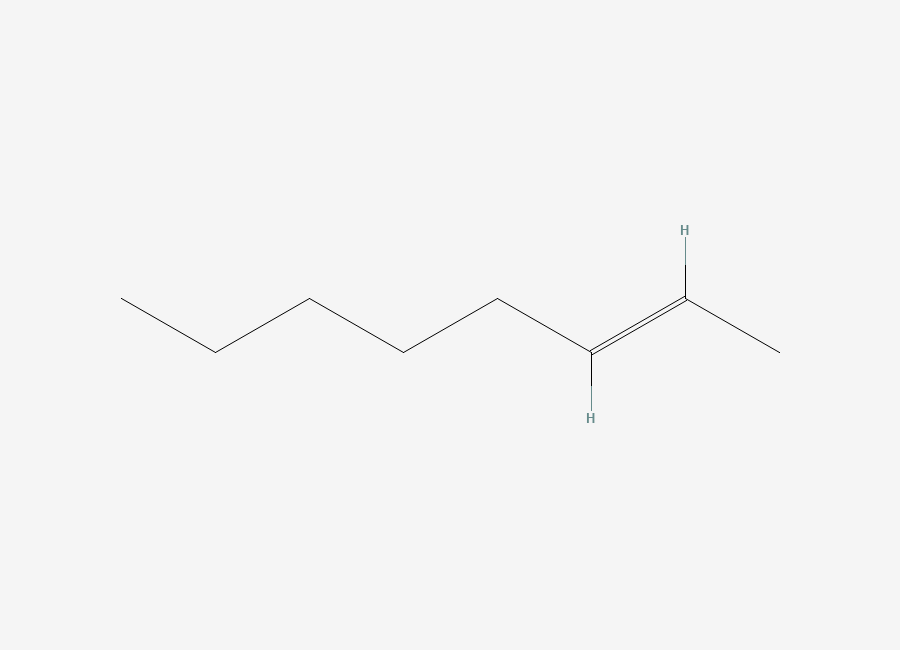 Two-dimensional chemical structure of 2-Octene