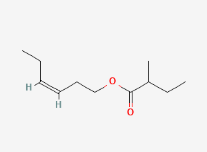 Two-dimensional chemical structure of 3-Hexenyl 2-methylbutyrate, (3Z)-