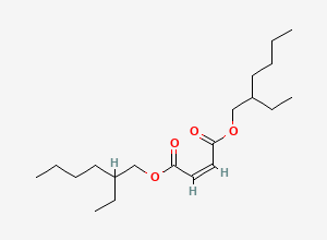 Two-dimensional chemical structure of Bis(2-ethylhexyl)maleate, CAS 142-16-5