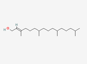 Two-dimensional chemical structure of 3,7,11,15-Tetramethyl-2-hexadecen-1-OL