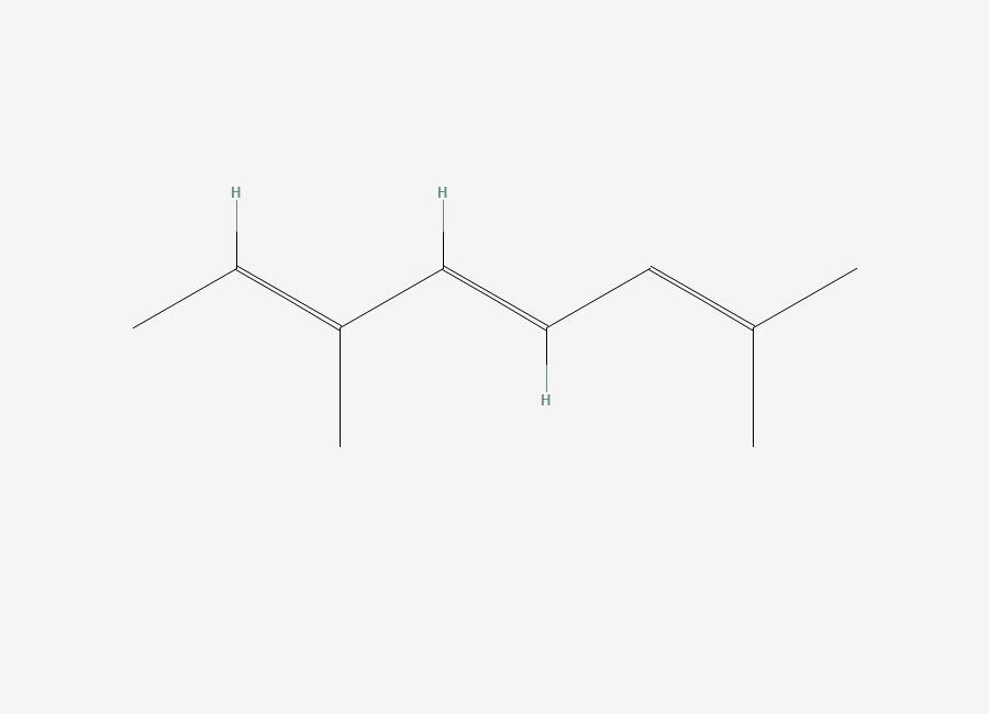 Two-dimensional chemical structure of trans-Alloocimene