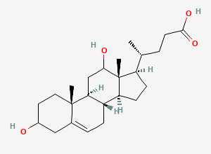 Two-dimensional chemical structure of Cholic Acid Impurity 45