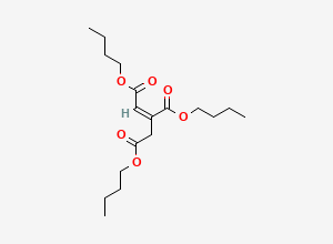 Two-dimensional chemical structure of Tributyl Acetylcitrate EP Impurity B / Acetyltributyl Citrate Inhouse Impurity B/ Tributyl aconitate, CAS 7568-58-3