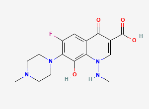 Two-dimensional chemical structure of Marbofloxacin EP Impurity D, CAS 117380-92-4