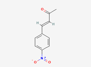 Two-dimensional chemical structure of Acenocoumarol 4 nitrobenzalacetone, CAS 3490-37-7