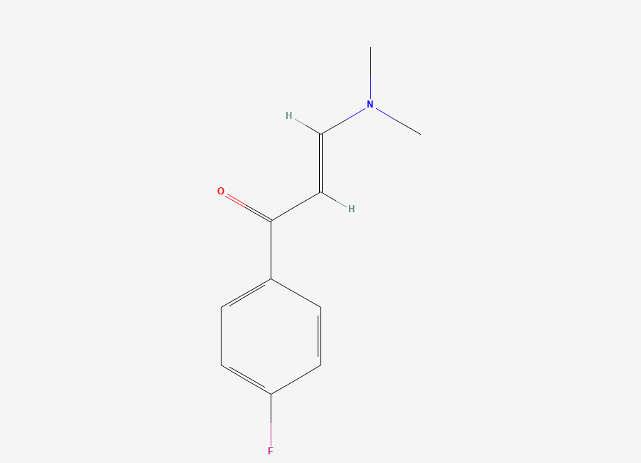 Two-dimensional chemical structure of (2E)-3-(dimethylamino)-1-(4-fluorophenyl)prop-2-en-1-one