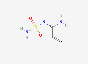 Two-dimensional chemical structure of N-Sulfamoylacrylimidamide, CAS 95853-46-6