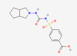 Two-dimensional chemical structure of Carboxy Gliclazide