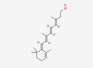 Two-dimensional chemical structure of Retinol EP Impurity C / Vitamin A EP Impurity C / Retro-Vitamin A, CAS 16729-22-9