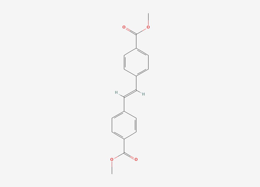 Two-dimensional chemical structure of Dimethyl 4,4'-stilbenedicarboxylate